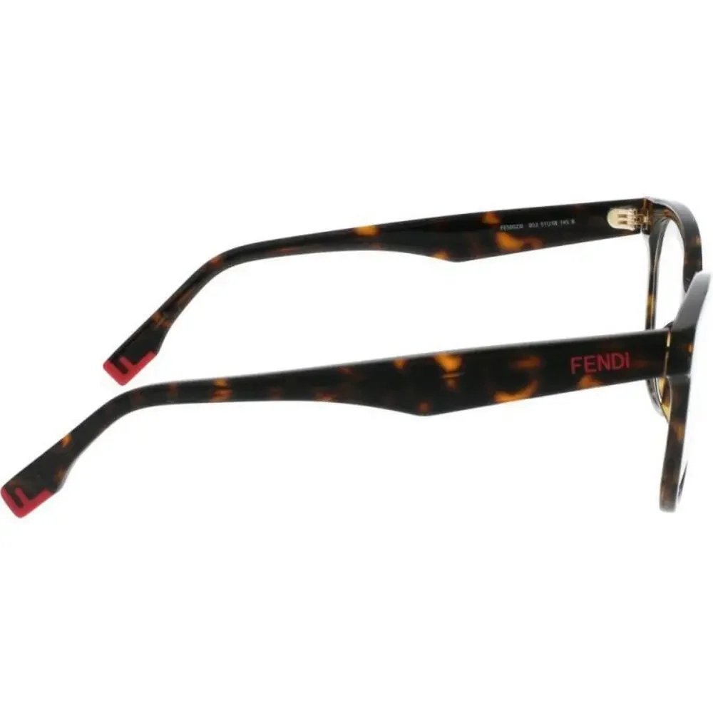 NWT Fendi FE50023I-052-51 Havana Square 51mm Eyeglasses